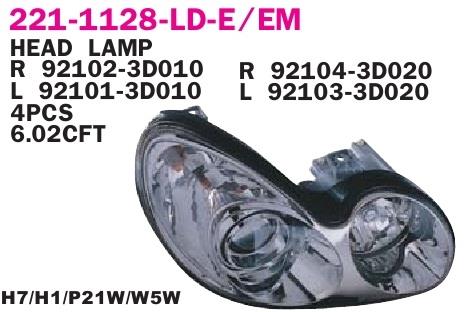 Depo 221-1128L-LD-E Headlight left 2211128LLDE