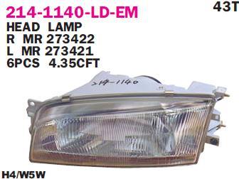 Depo 214-1140L-LD-EM Headlight left 2141140LLDEM