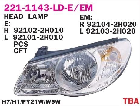Depo 221-1143R-LD-EM Headlight right 2211143RLDEM