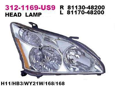 Depo 312-1169R-US9 Headlight right 3121169RUS9