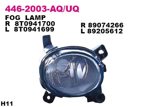 Depo 446-2003L-UQ Fog headlight, left 4462003LUQ