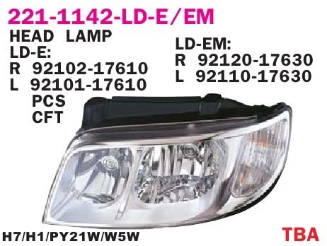 Depo 221-1142L-LD-E Headlight left 2211142LLDE