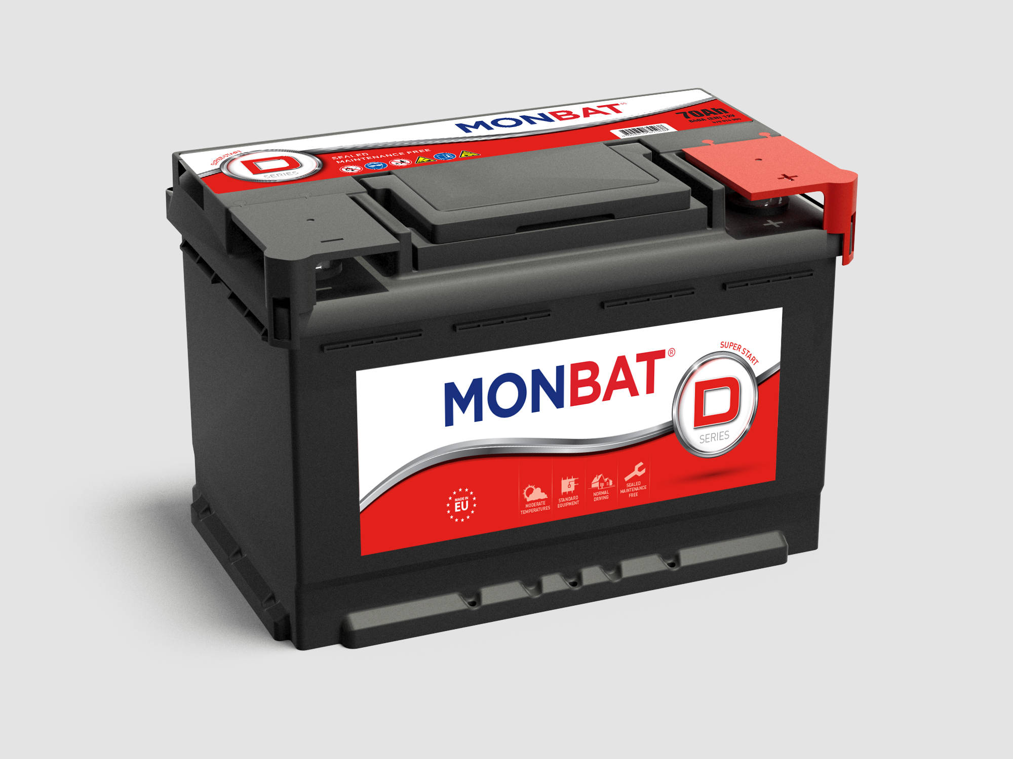Monbat 555059048 Battery Monbat Dynamic 12V 55AH 480A(EN) R+ 555059048