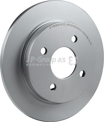 Rear brake disc, non-ventilated Jp Group 1563202100