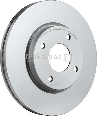 Front brake disc ventilated Jp Group 4063101700