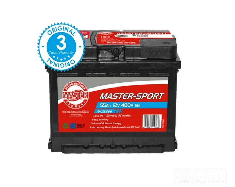 Master-sport 780554801 Battery Master-sport 12V 55AH 480A(EN) L+ 780554801