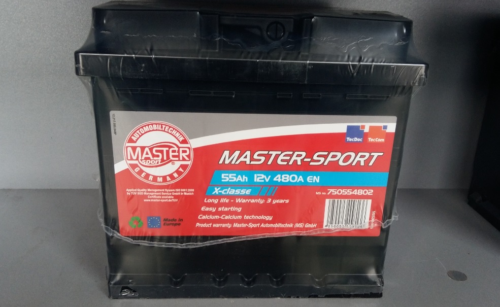 Master-sport 780554807 Battery Master-sport 12V 55AH 480A(EN) L+ 780554807