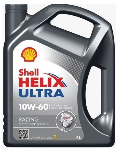 Shell HELIX ULTRA RACING 10W-60 4L Engine oil Shell Helix Ultra Racing 10W-60, 4L HELIXULTRARACING10W604L