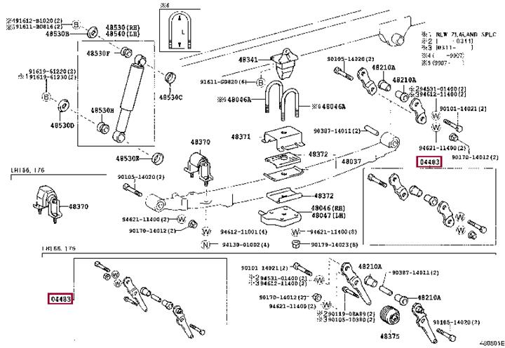 0448326100 Toyota Spring earring