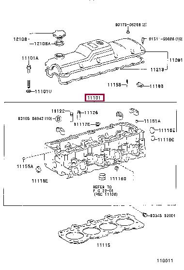 1110169175 Toyota Cylinderhead (exch)