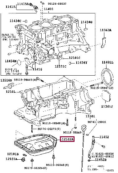 Toyota 12102-21010 Oil Pan 1210221010