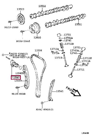 135400D020 Toyota Timing Chain Tensioner