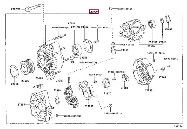 Toyota 27060-30050 Freewheel clutch, alternator 2706030050