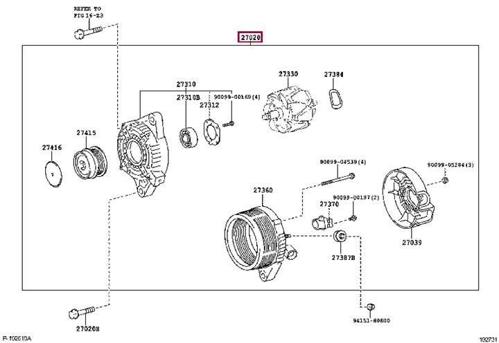 Toyota 27060-37011 Alternator 2706037011 2706037011 Toyota Alternator
