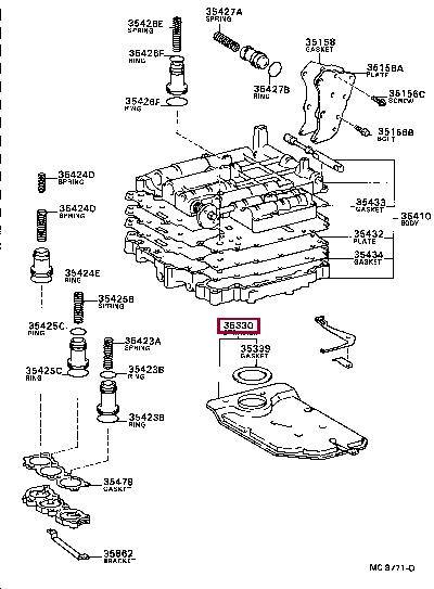 3533012020 Toyota Automatic transmission filter