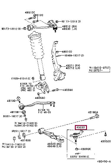 Toyota 43330-59035 Ball joint 4333059035