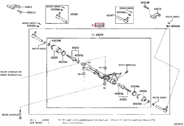 Toyota 44200-60100 Steering Gear 4420060100