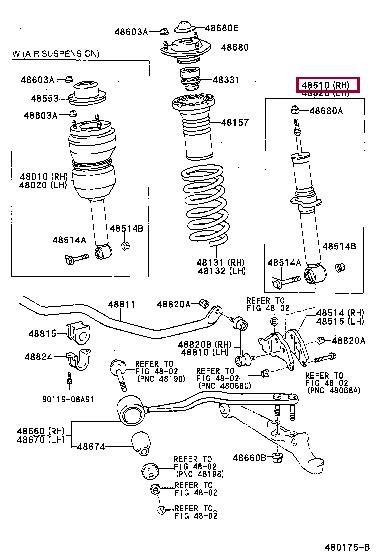 Toyota 48510-59085 Shock absorber assy 4851059085