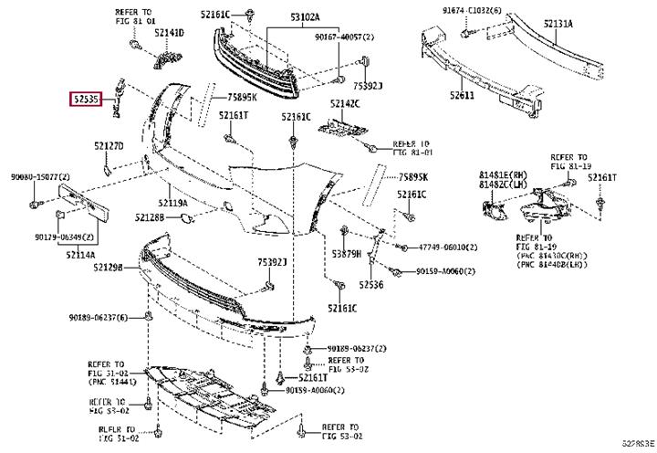 Buy Toyota 52535-0E050 at a low price in United Arab Emirates!
