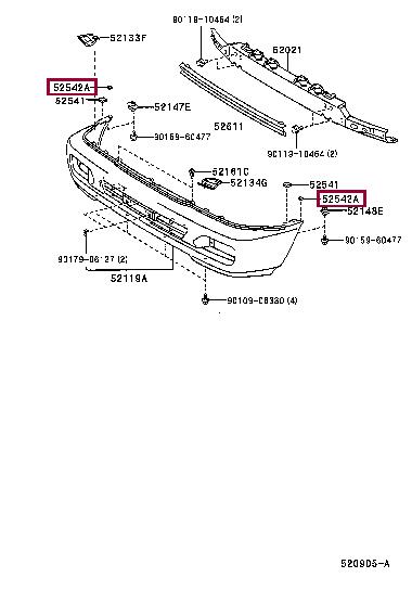 Buy Toyota 52542-60010 at a low price in United Arab Emirates!