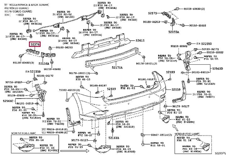 5257648040 Toyota Bracket bumper