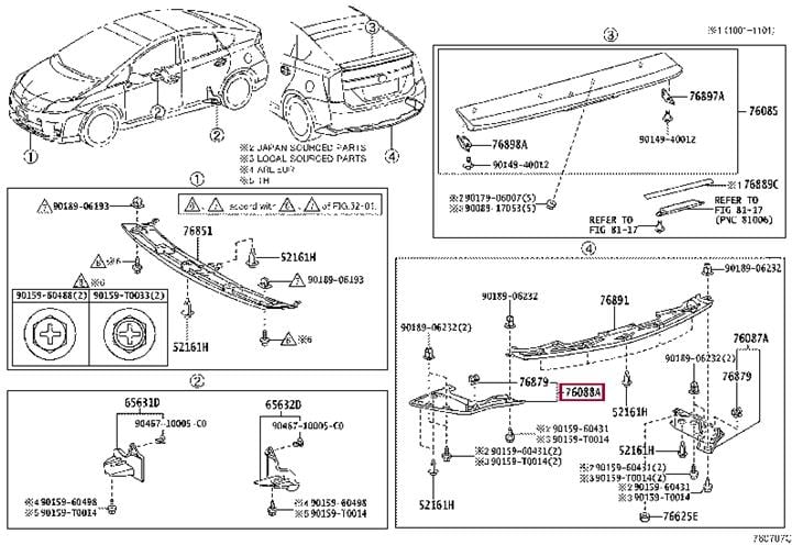 Buy Toyota 76088-47020 at a low price in United Arab Emirates!