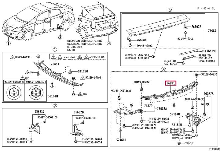 Buy Toyota 76891-47020 at a low price in United Arab Emirates!