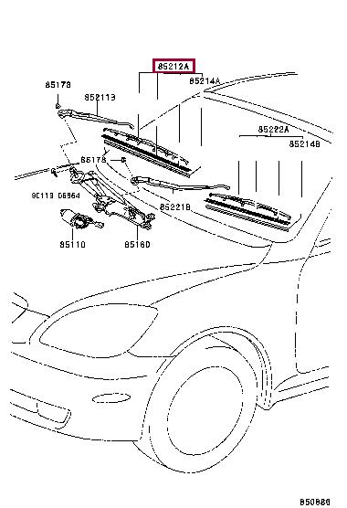Toyota 85212-53061 Wiper Blade 8521253061 8521253061 Toyota Wiper Blade