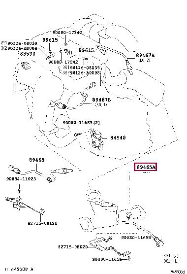 Toyota 89465-0E010 Lambda sensor 894650E010