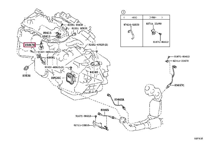 Lambda sensor Toyota 89467-48220