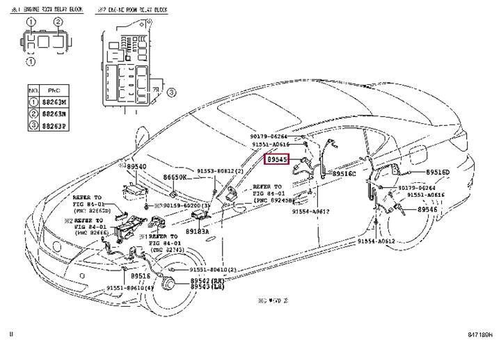 Toyota 89545-30070 Sensor, wheel 8954530070