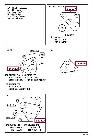Toyota 90916-02239 V-Belt 9091602239 9091602239 Toyota V-Belt