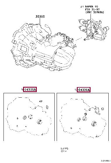 0433112660 Toyota Transmission Gasket Set