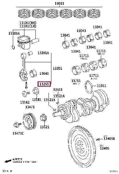 1326531020 Toyota BOLT,CONNECTING ROD