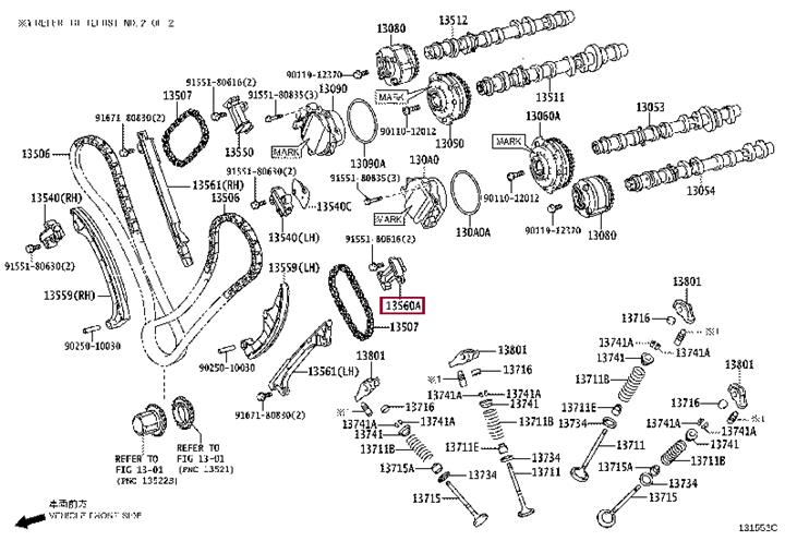1356038021 Toyota Timing Chain Tensioner