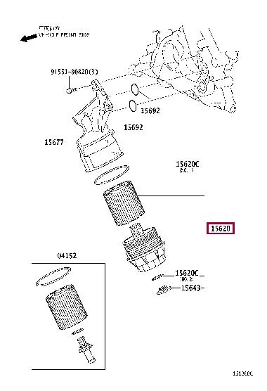 Toyota 15650-38020 Oil Filter Housing Cap 1565038020 1565038020 Toyota Oil Filter Housing Cap