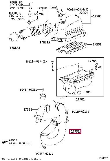 1775237030 Toyota Air duct