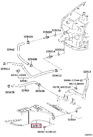 329170E010 Toyota Air duct