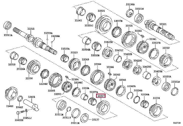 3303705010 Toyota Gear