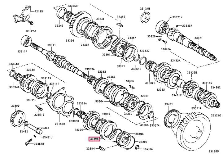3339520041 Toyota Synchronizer