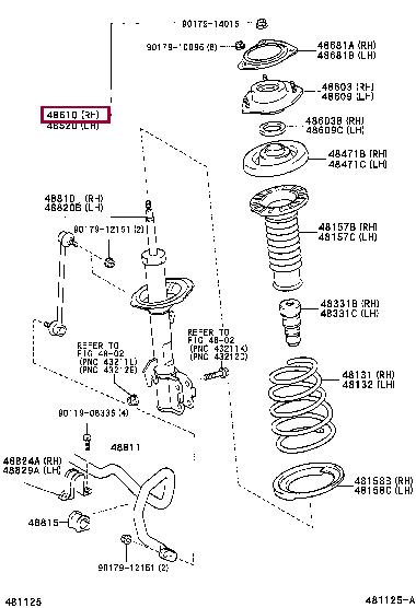 Toyota 48510-29795 Shock absorber assy 4851029795