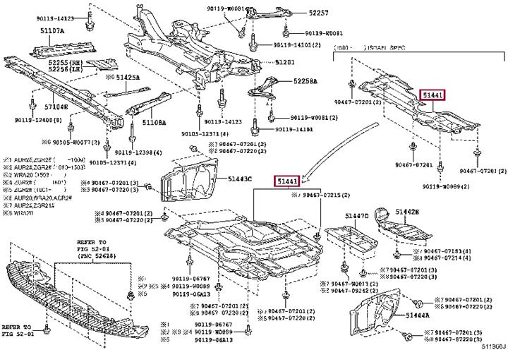 5144102220 Toyota Engine protection