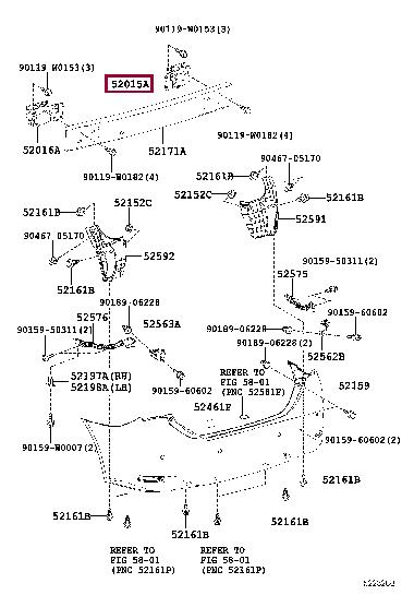 5201502130 Toyota ARM SUB-ASSY, RR BUM