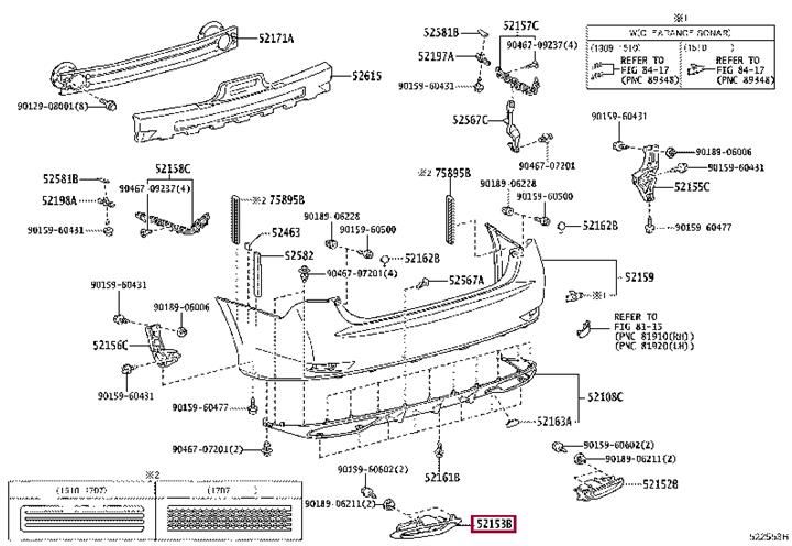 5210730160 Toyota Trim bumper