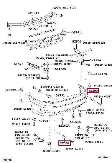 525990E010 Toyota Clip