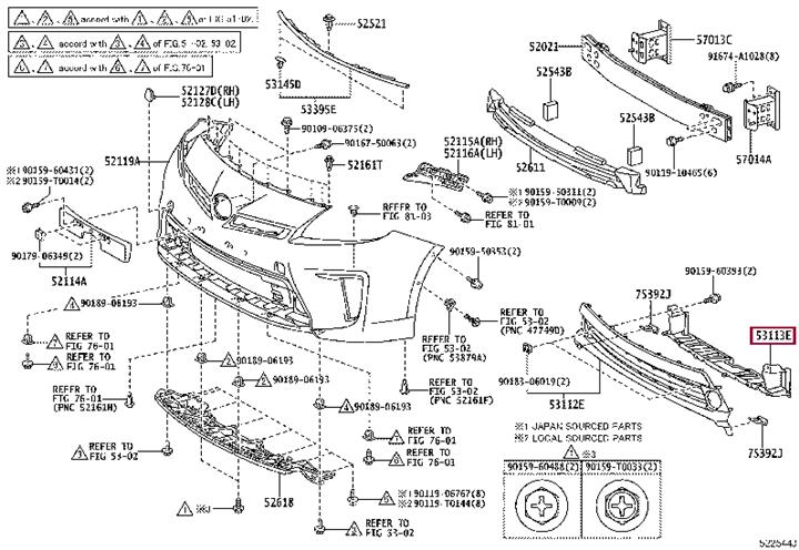 Buy Toyota 53113-47040 at a low price in United Arab Emirates!