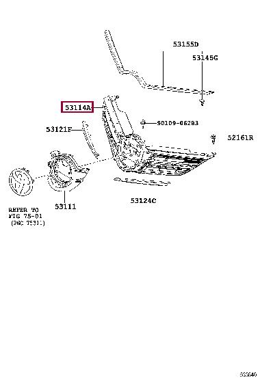5311402260 Toyota Grille radiator
