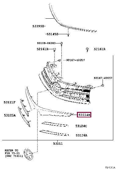 5311402290 Toyota Grille radiator