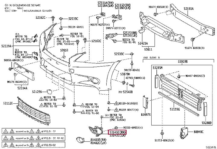 5314130160 Toyota Bumper cover