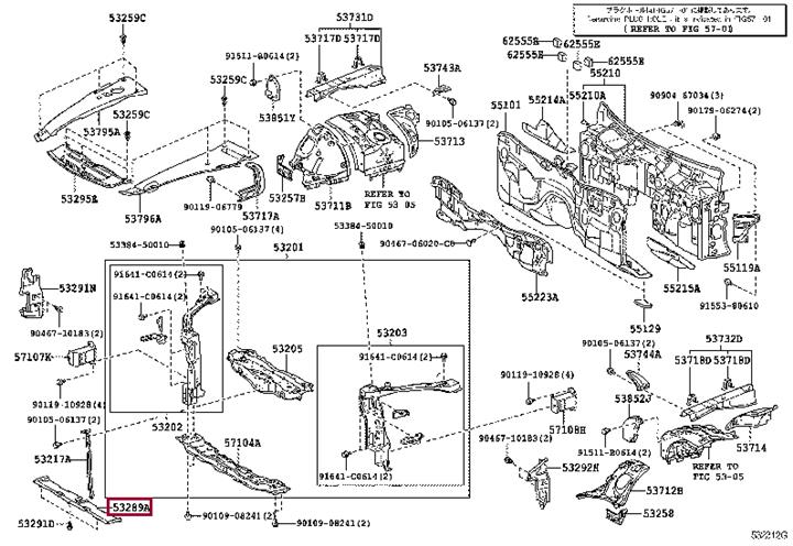 5328950061 Toyota Radiator deflector